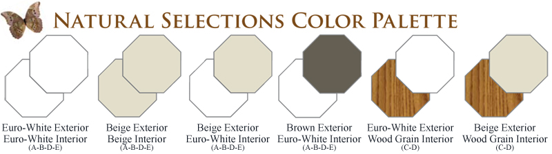 NH Operating Octagon Window Series Natural Selections Color Palette Vinyl Replacement &amp; New Construction Windows